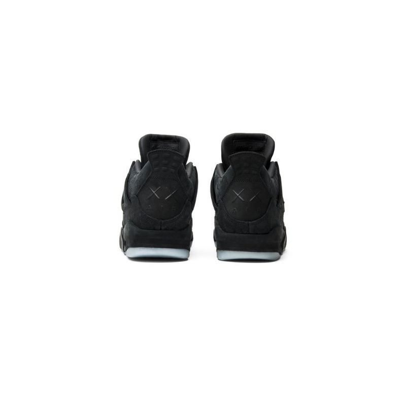 Air Jordan 4 Kaws Retro Mustat Miesten Kengät