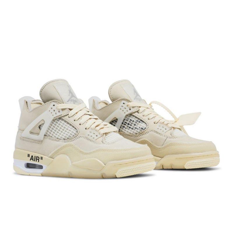 Air Jordan 4 Luonnonvalkoinen Sp Beige Naisten Kengät