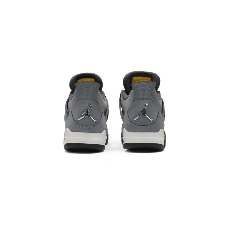 Air Jordan 4 Retro Harmaa Valkoinen Musta Miesten Kengät
