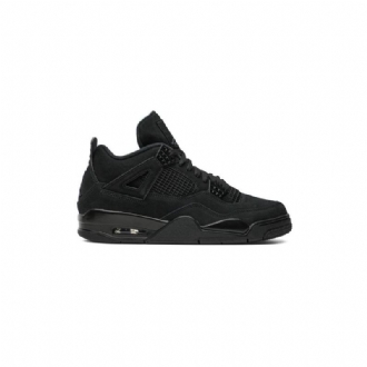 Air Jordan 4 Retro Mustat Harmaat Miesten Kengät