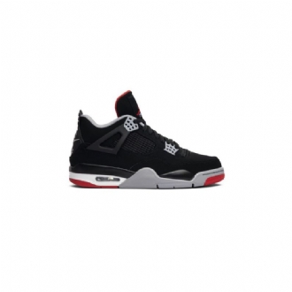 Air Jordan 4 Retro Og Musta Harmaa Punainen Valkoinen Miesten Kengät