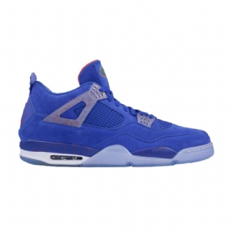 Air Jordan 4 Retro Pe Sininen Valkoinen Oranssi Miesten Kengät