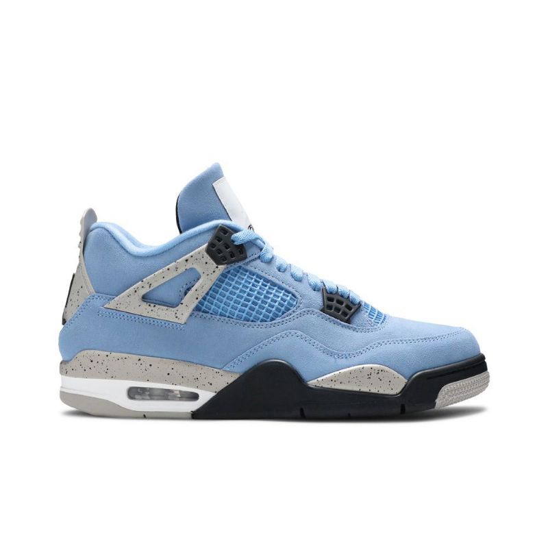 Air Jordan 4 Retro Sininen Harmaa Musta Valkoinen Miesten Kengät
