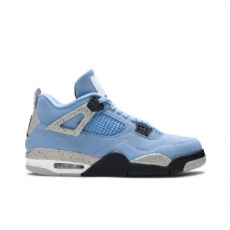 Air Jordan 4 Retro Sininen Harmaa Musta Valkoinen Miesten Kengät