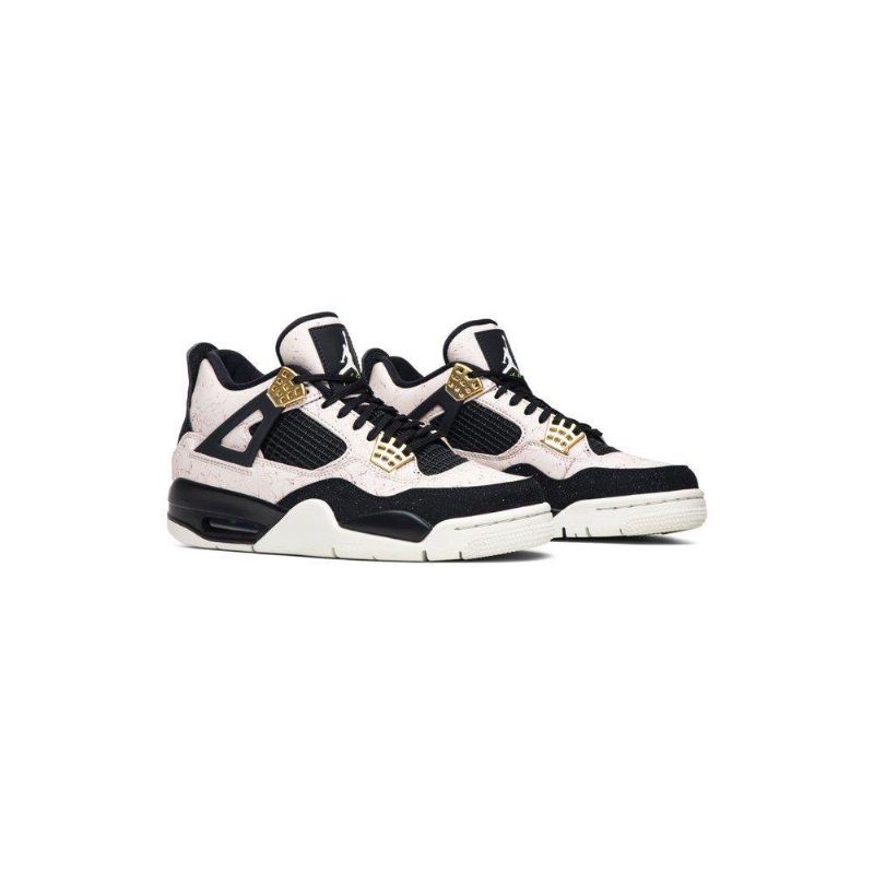 Air Jordan 4 Retro Vaaleanpunaiset Mustakultaiset Naisten Kengät
