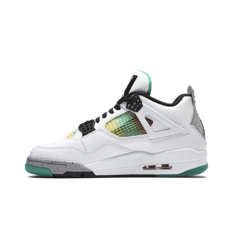 Air Jordan 4 Retro Valkoinen Harmaa Moniväriset Naisten Kengät