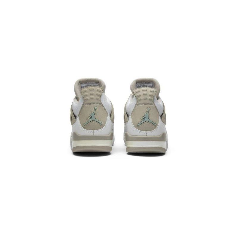 Air Jordan 4 Retro Valkoinen Harmaa Naisten Kengät
