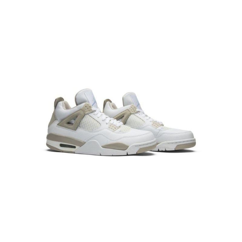 Air Jordan 4 Retro Valkoinen Harmaa Naisten Kengät