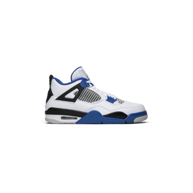 Air Jordan 4 Retro Valkoinen Sininen Musta Miesten Kengät