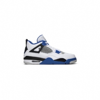 Air Jordan 4 Retro Valkoinen Sininen Musta Miesten Kengät