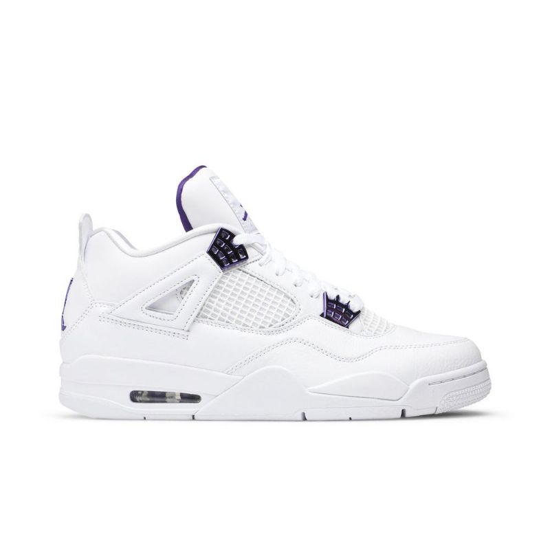 Air Jordan 4 Retro Valkoinen Violetti Miesten Kengät