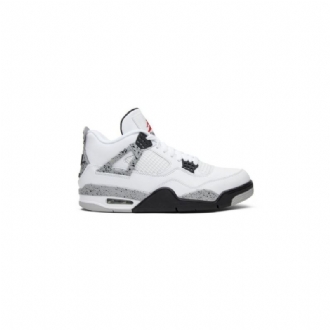 Air Jordan 4 Retro-valkoiset Harmaat Miesten Kengät