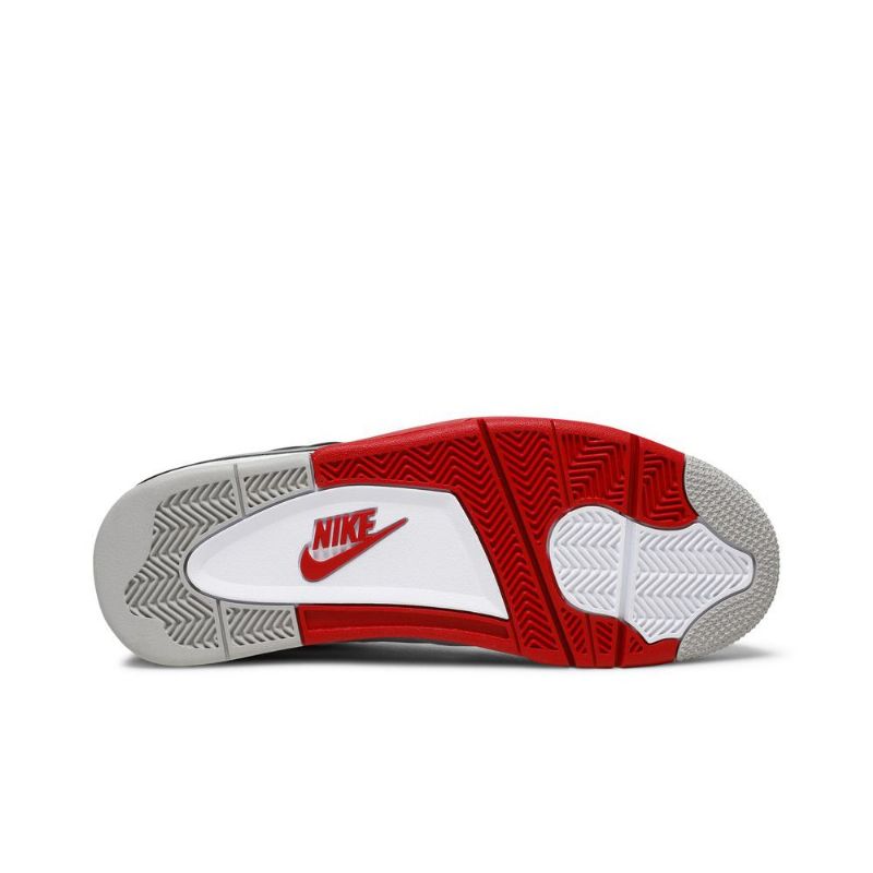 Air Jordan 4 Retro-valkoiset Mustat Punaiset Miesten Kengät
