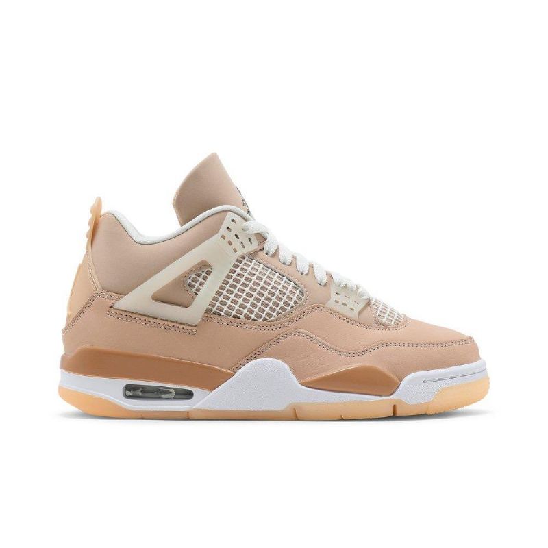 Air Jordan 4 Retroruskeat Valkoiset Naisten Kengät