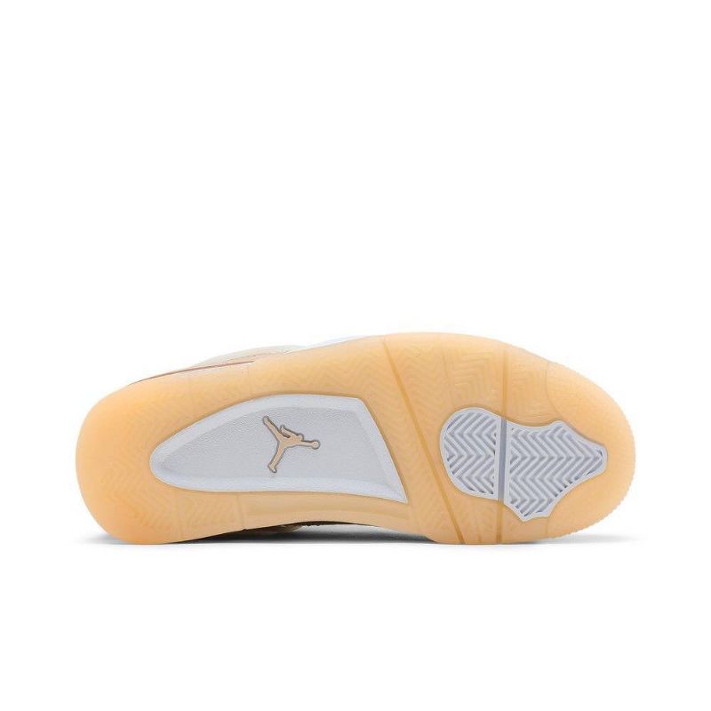 Air Jordan 4 Retroruskeat Valkoiset Naisten Kengät