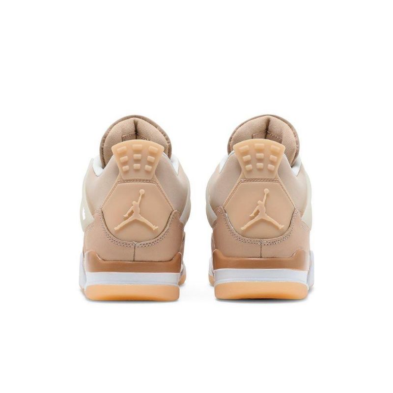 Air Jordan 4 Retroruskeat Valkoiset Naisten Kengät