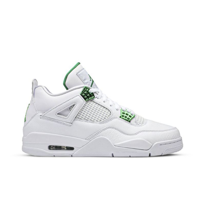 Air Jordan 4 Retrovalkoiset Vihreät Miesten Kengät