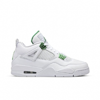 Air Jordan 4 Retrovalkoiset Vihreät Miesten Kengät