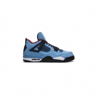 Air Jordan 4 Travis Scott Retro Siniset Mustat Bordeaux Miesten Kengät