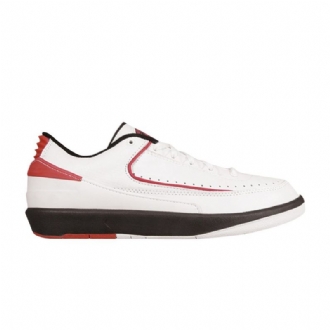 Air Jordan 2 Low Og Valkoiset Mustat Punaiset Miesten Kengät