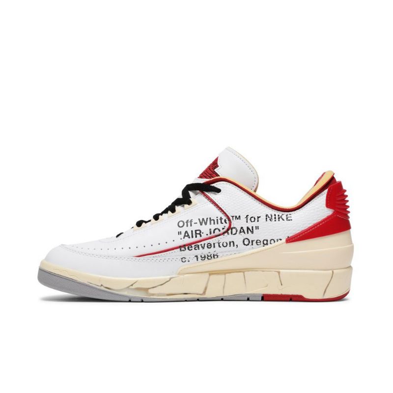 Air Jordan 2 Luonnonvalkoiset Retro Low Sp Valkoiset Punainen Beige Miesten Kengät