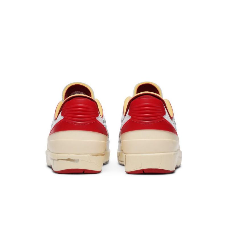 Air Jordan 2 Luonnonvalkoiset Retro Low Sp Valkoiset Punainen Beige Miesten Kengät