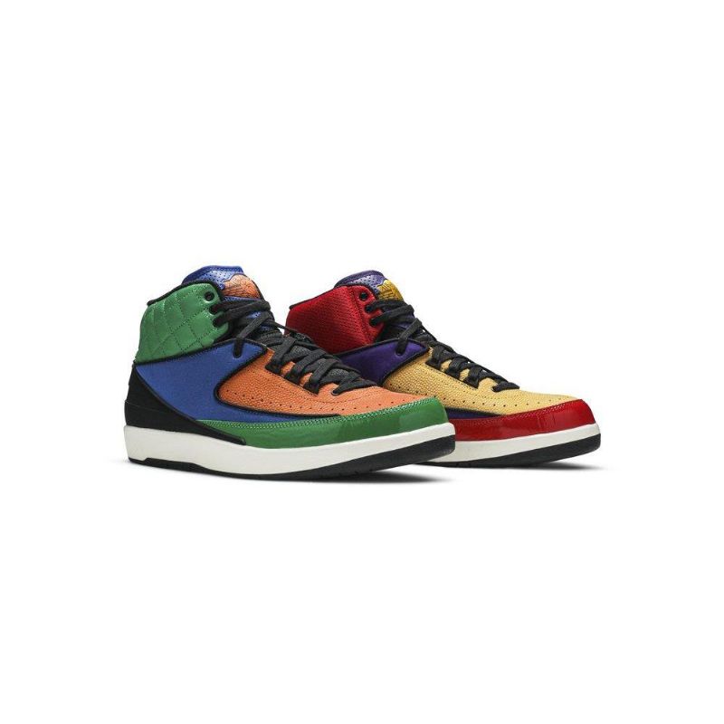 Air Jordan 2 Retromustat Moniväriset Naisten Kengät