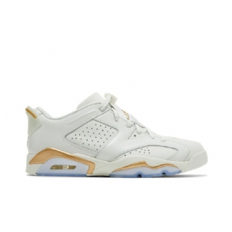 Air Jordan 6 Low Valkoinen Kulta Miesten Kengät