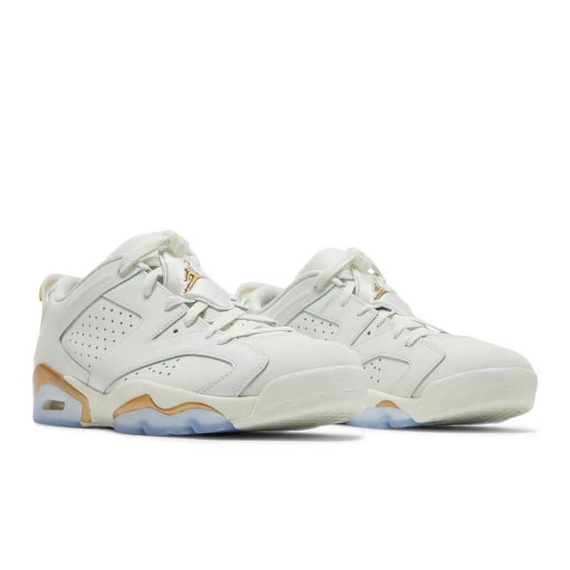 Air Jordan 6 Low Valkoinen Kulta Miesten Kengät
