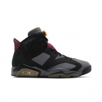 Air Jordan 6 Retro Mustat Harmaat Bordeaux Miesten Kengät
