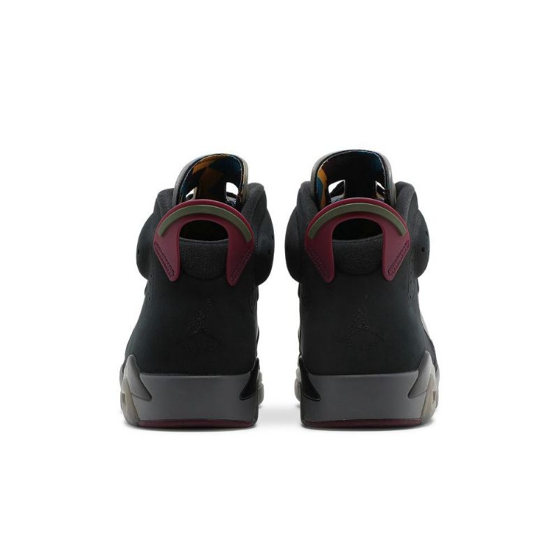 Air Jordan 6 Retro Mustat Harmaat Bordeaux Miesten Kengät