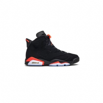 Air Jordan 6 Retro Mustat Punaiset Miesten Kengät