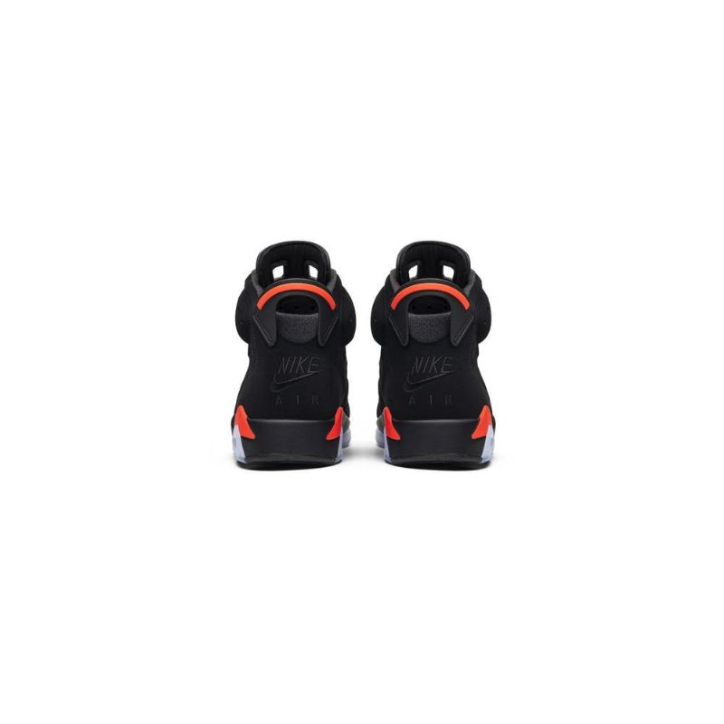 Air Jordan 6 Retro Mustat Punaiset Miesten Kengät