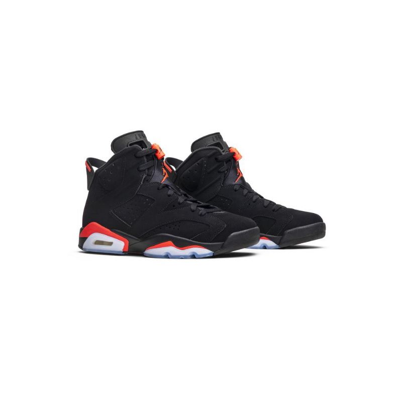 Air Jordan 6 Retro Mustat Punaiset Miesten Kengät