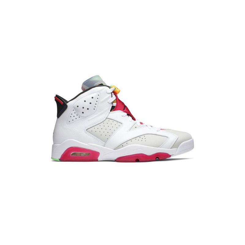 Air Jordan 6 Retro Valkoinen Harmaa Punainen Musta Miesten Kengät