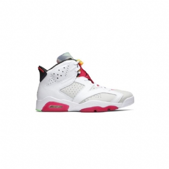 Air Jordan 6 Retro Valkoinen Harmaa Punainen Musta Miesten Kengät