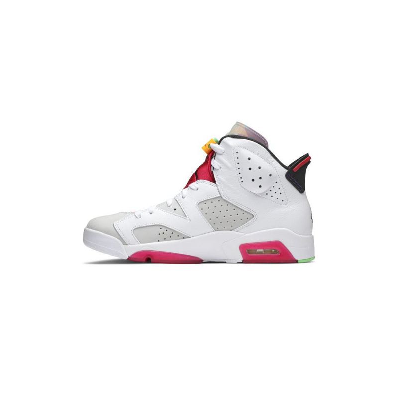 Air Jordan 6 Retro Valkoinen Harmaa Punainen Musta Miesten Kengät