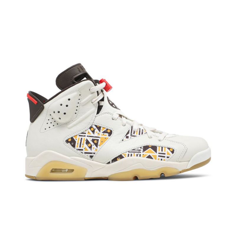Air Jordan 6 Retro Valkoinen Ruskea Musta Miesten Kengät