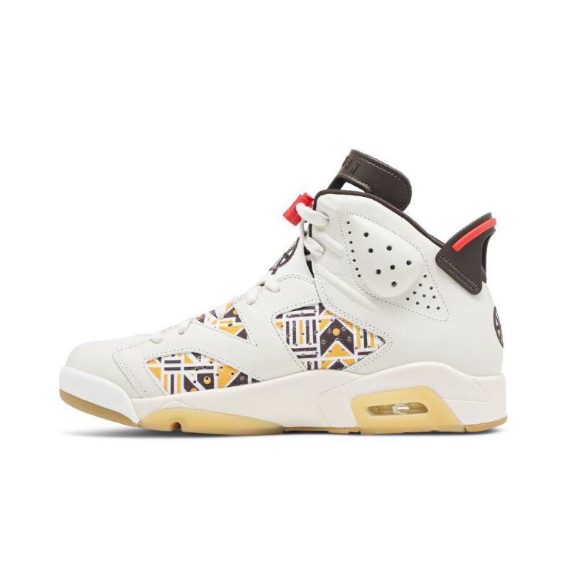 Air Jordan 6 Retro Valkoinen Ruskea Musta Miesten Kengät