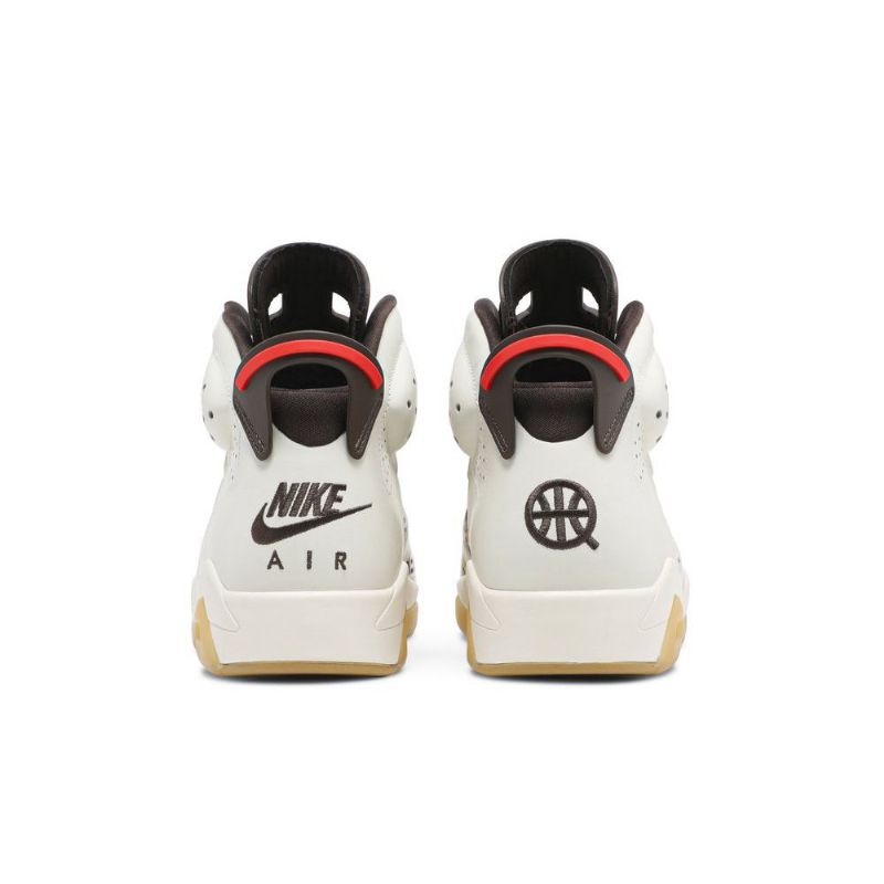 Air Jordan 6 Retro Valkoinen Ruskea Musta Miesten Kengät