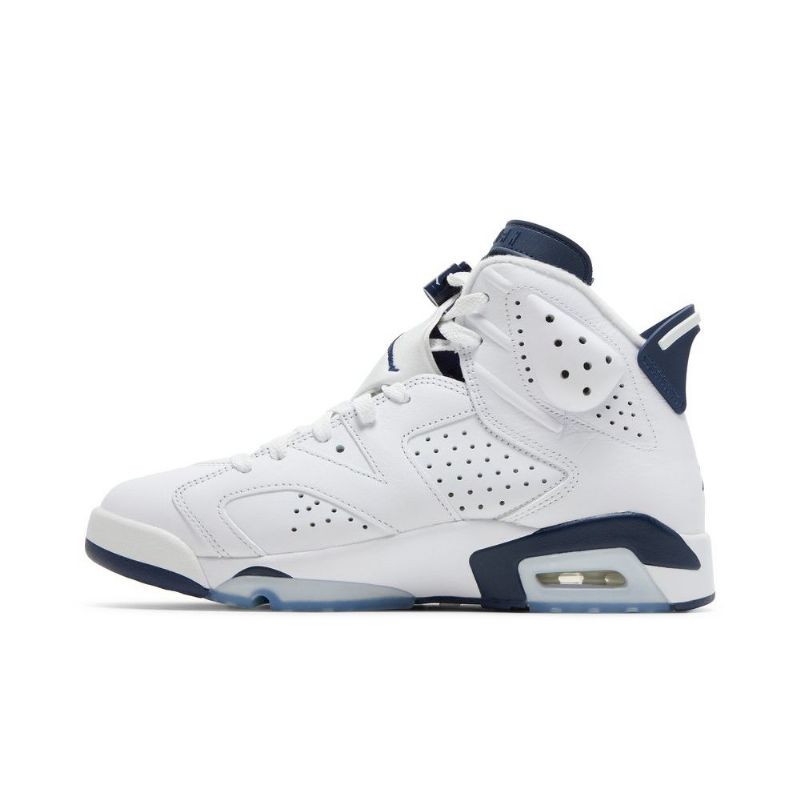 Air Jordan 6 Retro Valkoinen Tummansininen Miesten Kengät