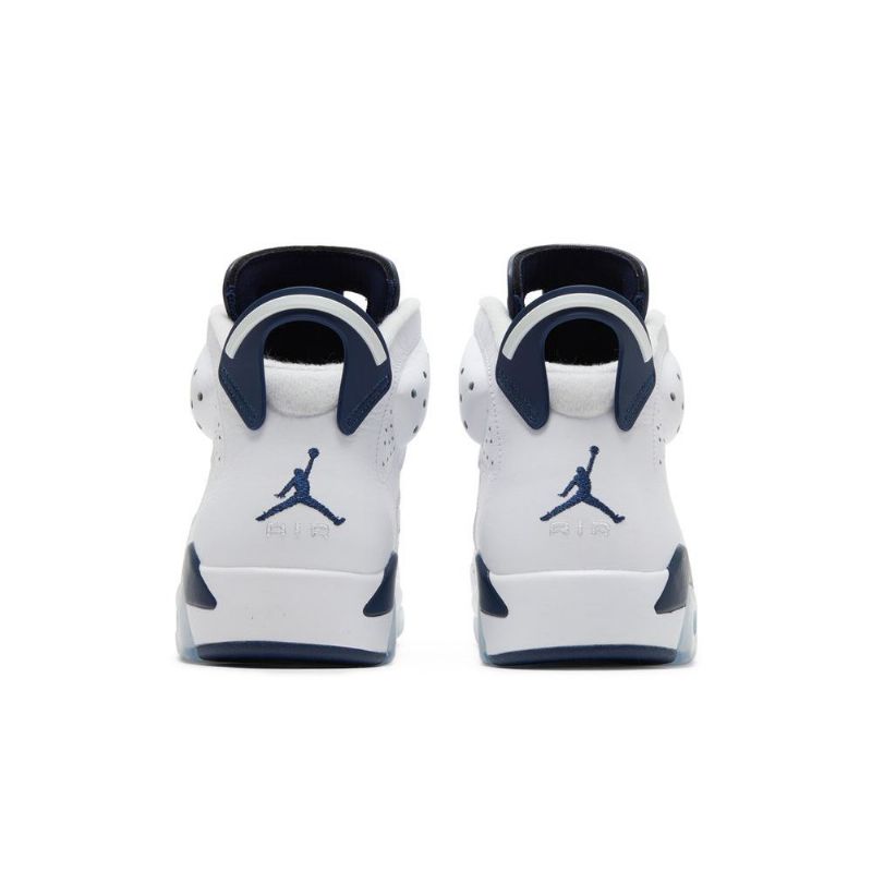 Air Jordan 6 Retro Valkoinen Tummansininen Miesten Kengät