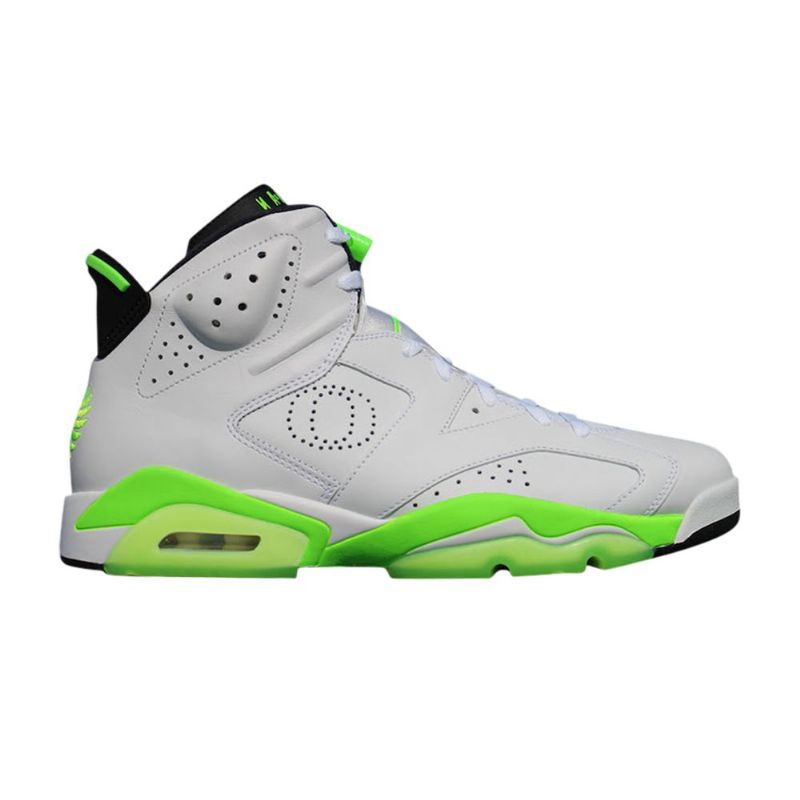 Air Jordan 6 Retro Valkoinen Vihreä Musta Miesten Kengät