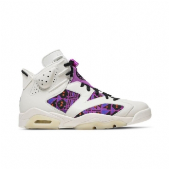 Air Jordan 6 Retro Valkoinen Violetti Musta Miesten Kengät