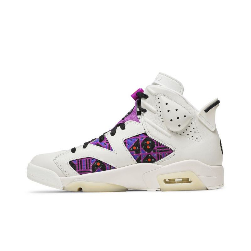 Air Jordan 6 Retro Valkoinen Violetti Musta Miesten Kengät