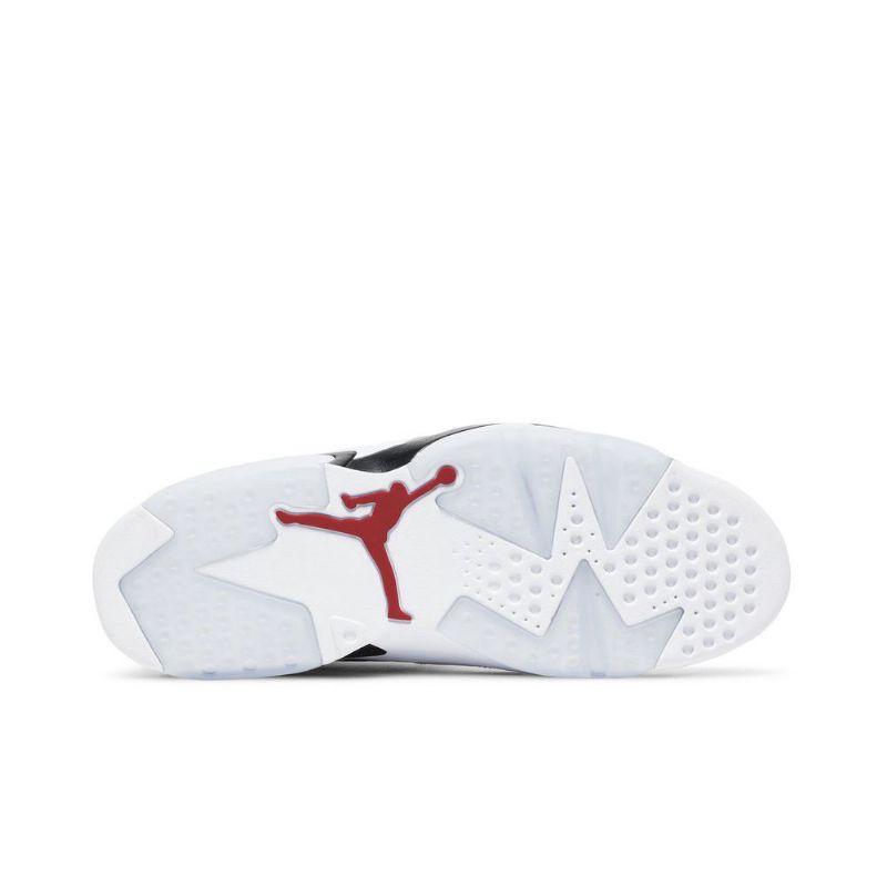 Air Jordan 6 Retro-valkoiset Punaiset Mustat Miesten Kengät