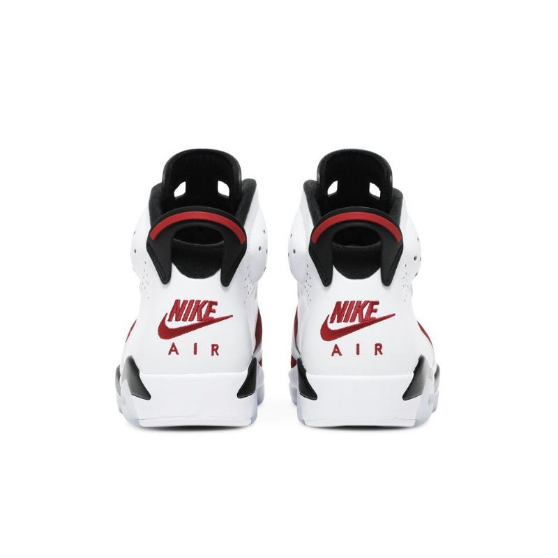 Air Jordan 6 Retro-valkoiset Punaiset Mustat Miesten Kengät