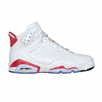Air Jordan 6 Retrovalkoiset Punaiset Miesten Kengät