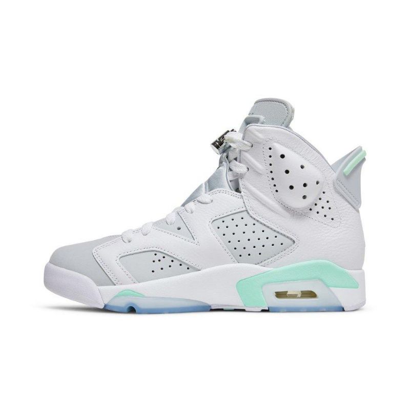Air Jordan 6 Retrovalkoiset Vihreät Naisten Kengät