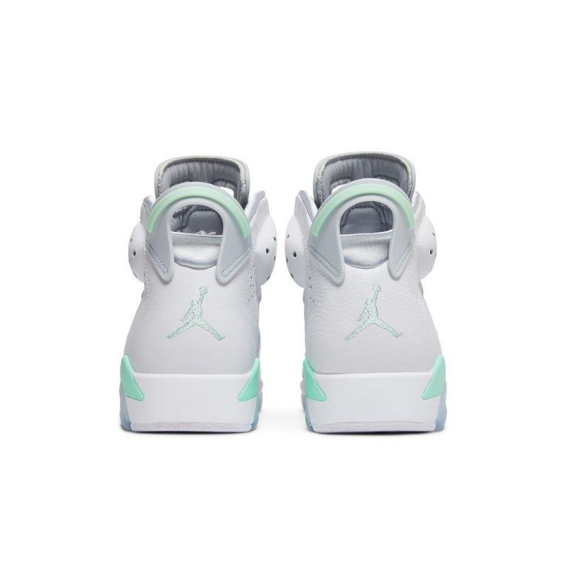 Air Jordan 6 Retrovalkoiset Vihreät Naisten Kengät